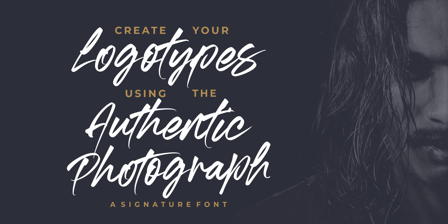 Пример шрифта Authentic Photograph Regular